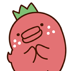 Strawberry field mascot character