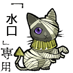動くミイラ猫の【水口さん】/水口専用