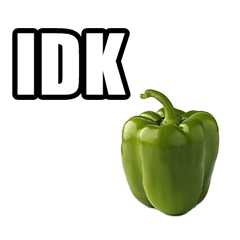 Green pepper phrases in English
