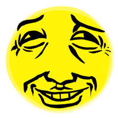 Reaction of a man face Yellow Ver.