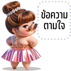 Message Stickers: Chanom cute girl