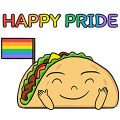 Taco is fun with Pride Month