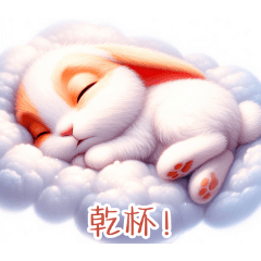 Adorable Orange Rabbit:Chinese
