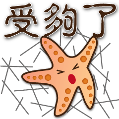 Cute starfish-- practical greetings