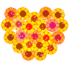 Emoticons para presentes de flores