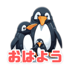 Adesivos de Pinguim Musculoso
