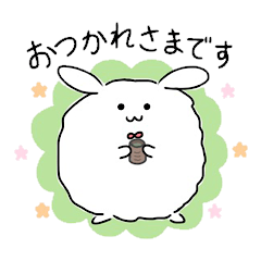 Fluffy Rabbits sticker