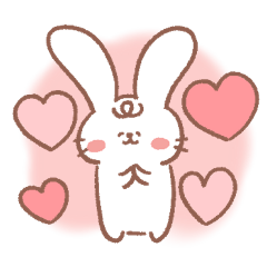 Fluffy rabbit stamp for everyday use