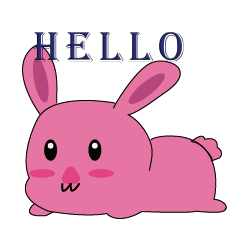 pink bunny is so cute