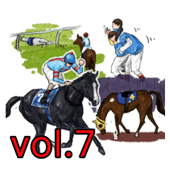 Sticker Of Horse Racing 7