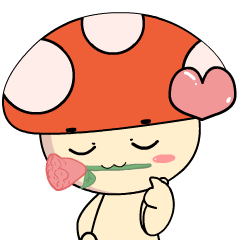 Cute Mushroom : Pop-up stickers