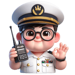 Code radio for Navy talk