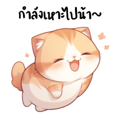 Cute Orange Fat Cat V.1