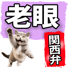 Presbyopic Kansai dialect cat