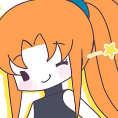 Nichika, a cheerful girl sticker