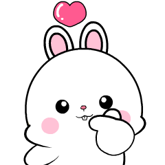 Lovely Rabbit : Effect stickers – LINE stickers | LINE STORE