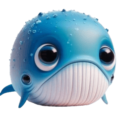 Innocent Blue Whale Emojis