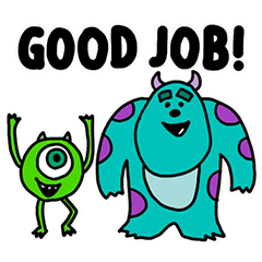 Monsters, Inc. สติกเกอร์คุยงาน
