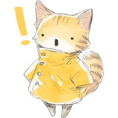 黄色い幸せな猫 1
