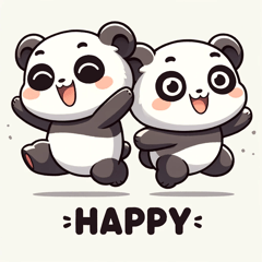 Daily Life of Panda Couple