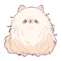 Cute Pomeranian Daily Sticker