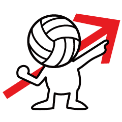 Volleyball People and Business Sticker