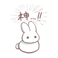 SHIROTAMA Rabbit sticker