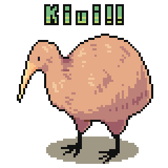 Pixel Art Kiwi