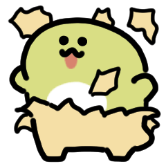 Smiling lizard anime Sticker 2