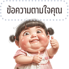 Message Stickers: Pooklook cute chubby