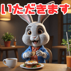 Mascot Rabbit Daily Sticker