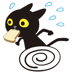 Happy animated black cat 10_Nostalgic