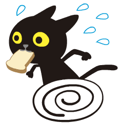 Happy animated black cat 10_Nostalgic