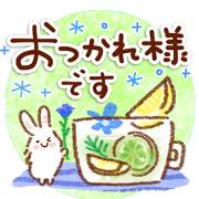 Fluffy rabbit daily Sticker