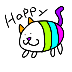 Colorful Love Kitty