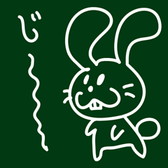 Kansai Dialect Blackboard Rabbit