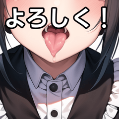 maid with tongue out