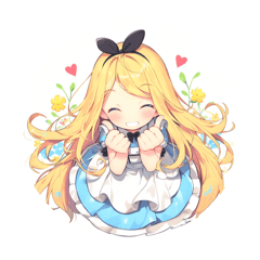 cute Alice in Wonderland Sticker