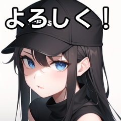 girl wearing a black cap