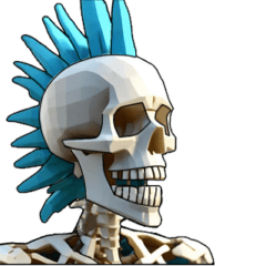 3D Mohawk Skeleton Model