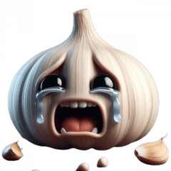 Funny Garlic Emoji