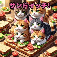 Cat-Inspired Foodie Stickers1