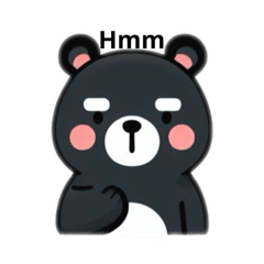 Cute Taiwan black bear stickers1