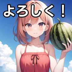 summer clothes watermelon girls