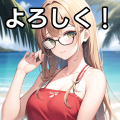 Summer clothes girls with glasses