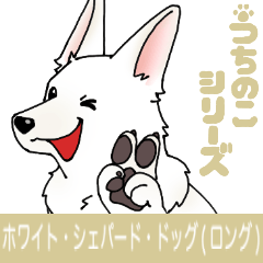 [My dog series]White Shepherd Dog(long)
