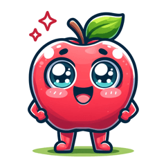 Cute Apple Stickers