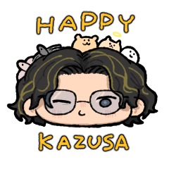 KAZUSA HAPPY STICKER