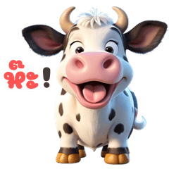 Funny cow (Big Stickers)