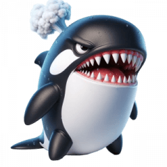 Angry Killer Whale Boss Emoji